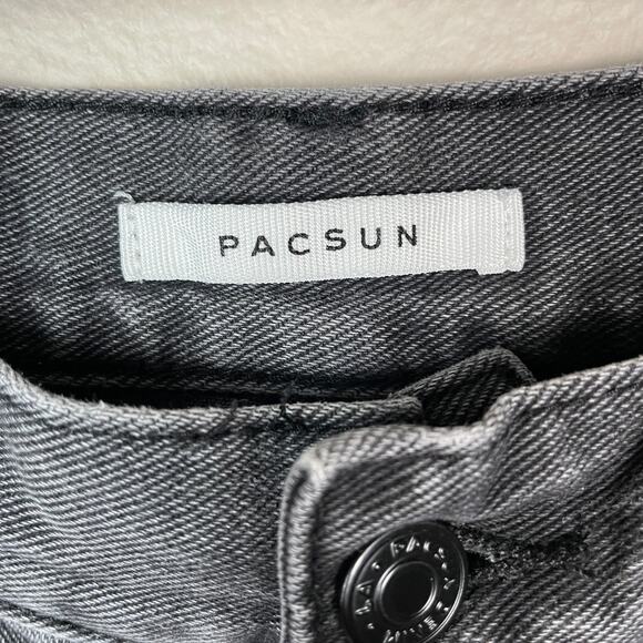 Pacsun High Rise Straight Jeans Distressed - Picture 7 of 9